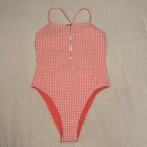 Juicy Couture Gingham Seersucker One Piece Swim Suit XL